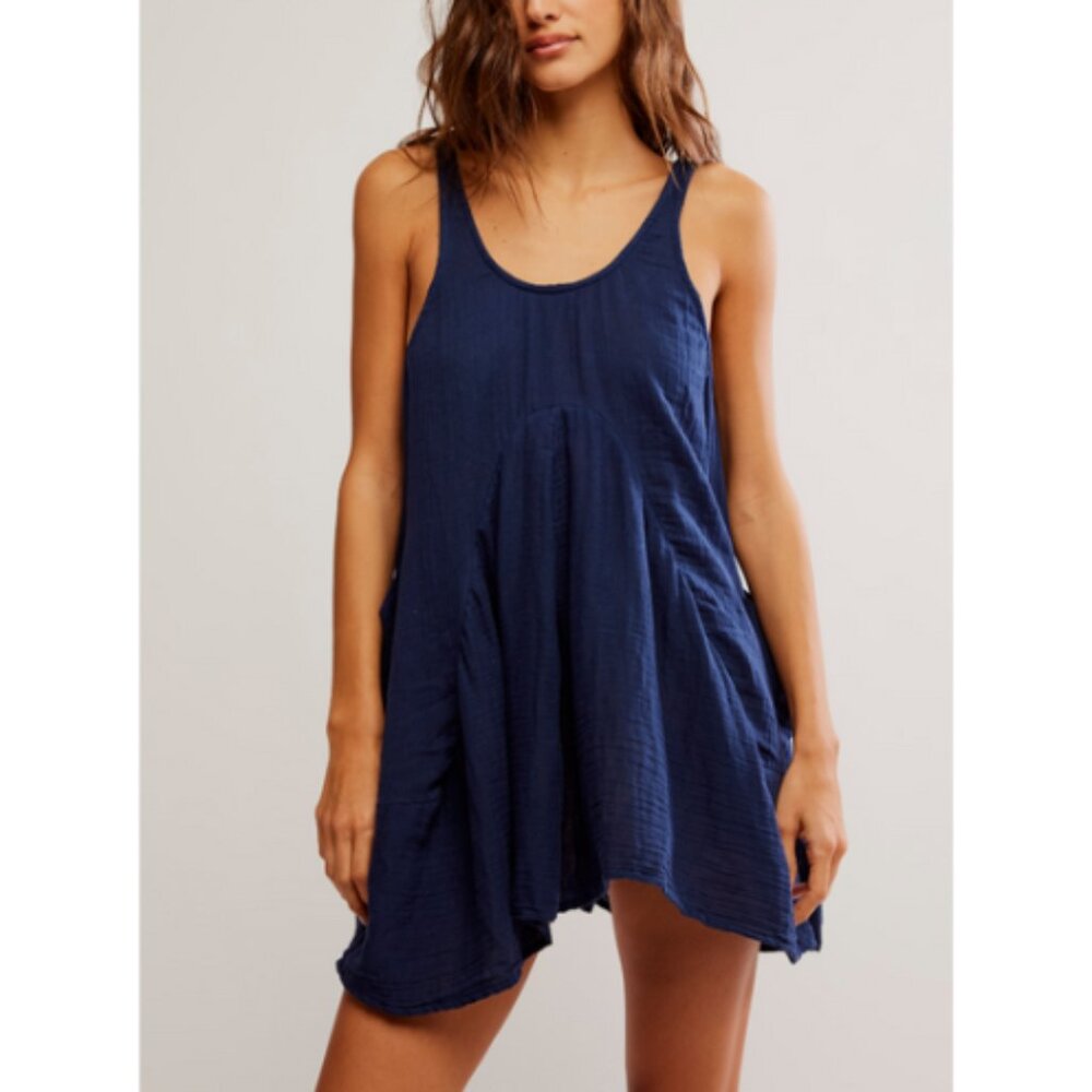 🆕 FREE PEOPLE Pina Colada Tunic / Navy Academy